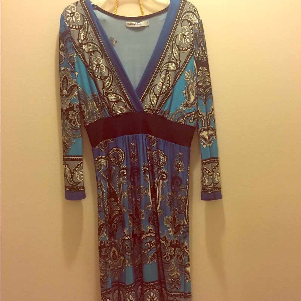 Bailey Blue Maternity Dress